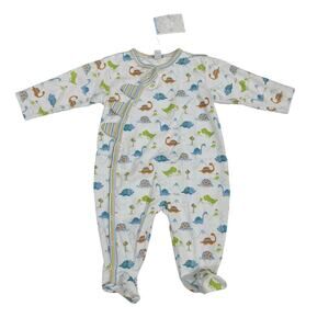 NWT Kissy Kissy 6-9M Dino Digs Footie